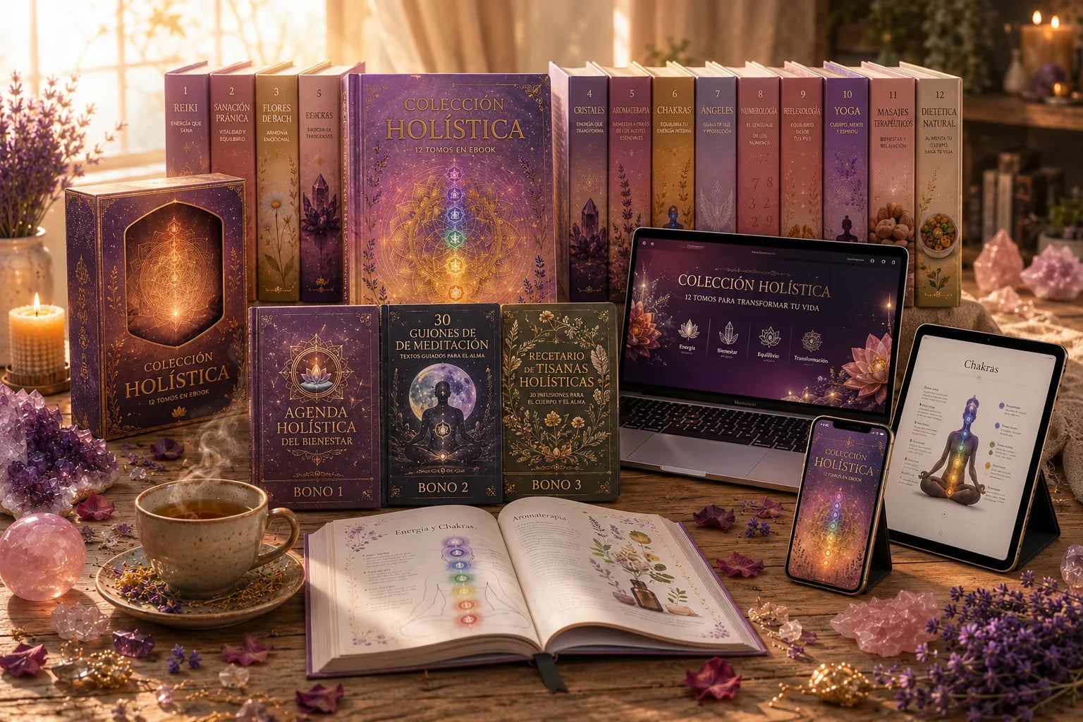 Colección Holística — 12 tomos digitales + 3 bonos