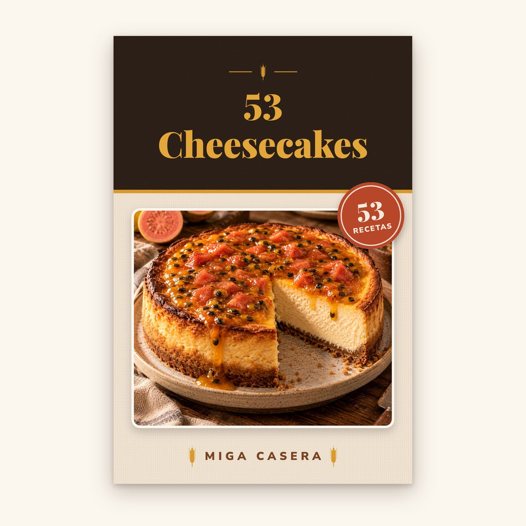 Portada de 53 Cheesecakes · Miga Casera