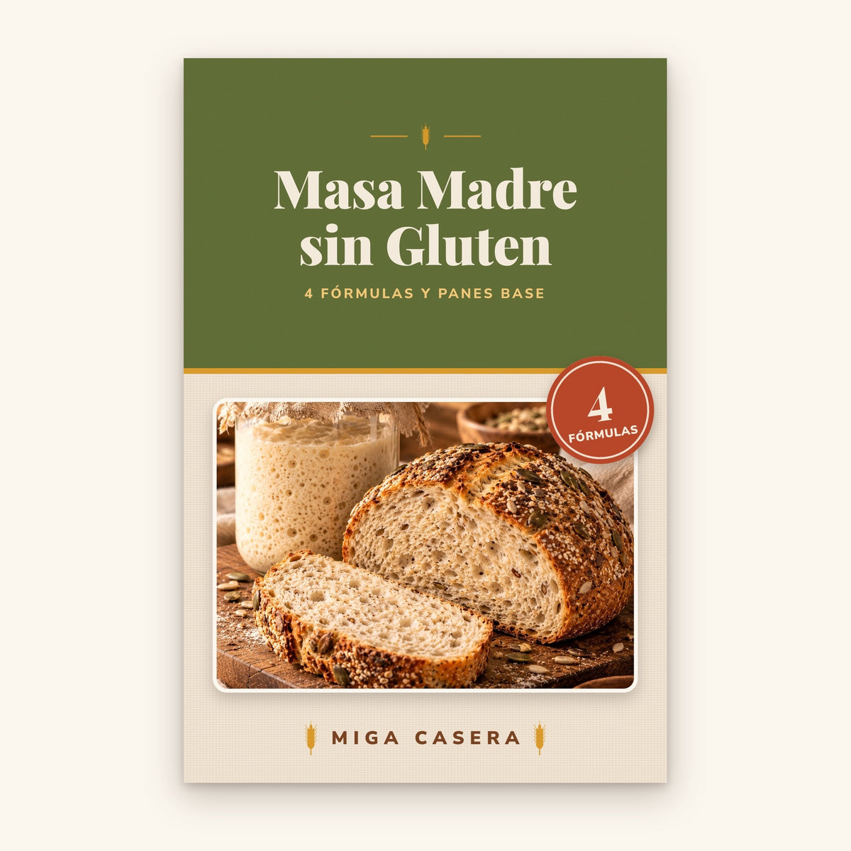 Portada de Masa Madre sin Gluten · Miga Casera