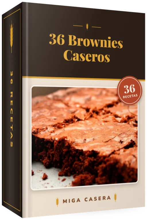 Portada de 36 Brownies Caseros (PDF digital de Miga Casera)