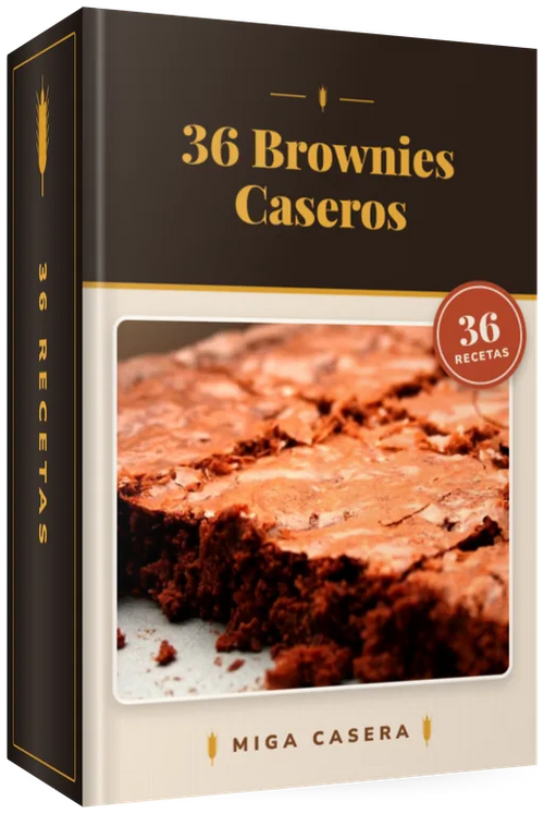 Portada de 36 Brownies Caseros (PDF digital de Miga Casera)
