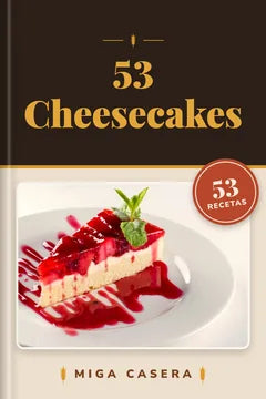 Portada de 53 Cheesecakes (PDF digital de Miga Casera)