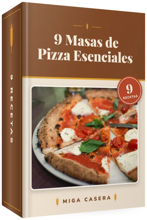 Portada de 9 Masas de Pizza Esenciales (PDF digital de Miga Casera)